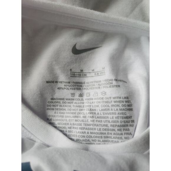 Nwt Nike Girls 2 Piece Set Short & Tee Ocean Bliss Size 6 M - Picture 5 of 6